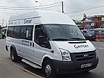 Бесплатный автобус Genser в пункт аренды автомобилей АрендаАвто-вкс на Новорязанском шоссе